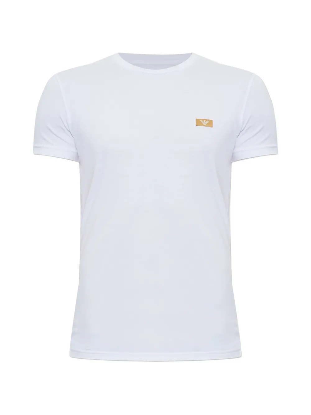 Emporio Armani T-shirt con applicazione logo - Bianco