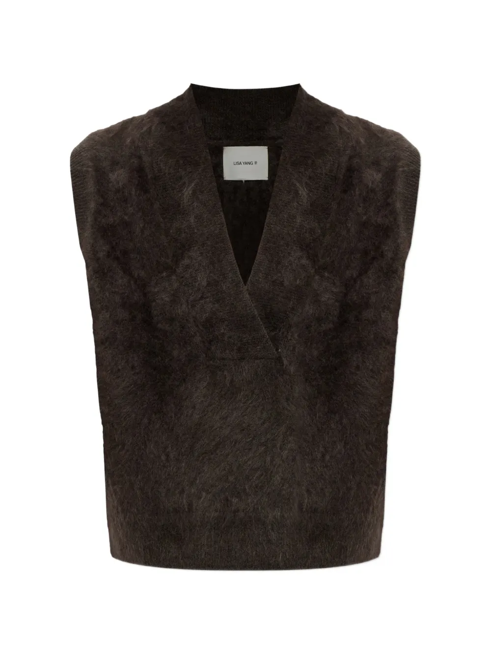 Lisa Yang Nolell brushed cashmere top - Braun