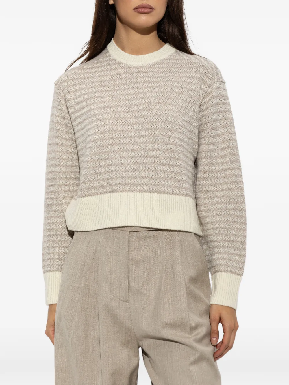 Paul & Shark striped wool sweater Beige