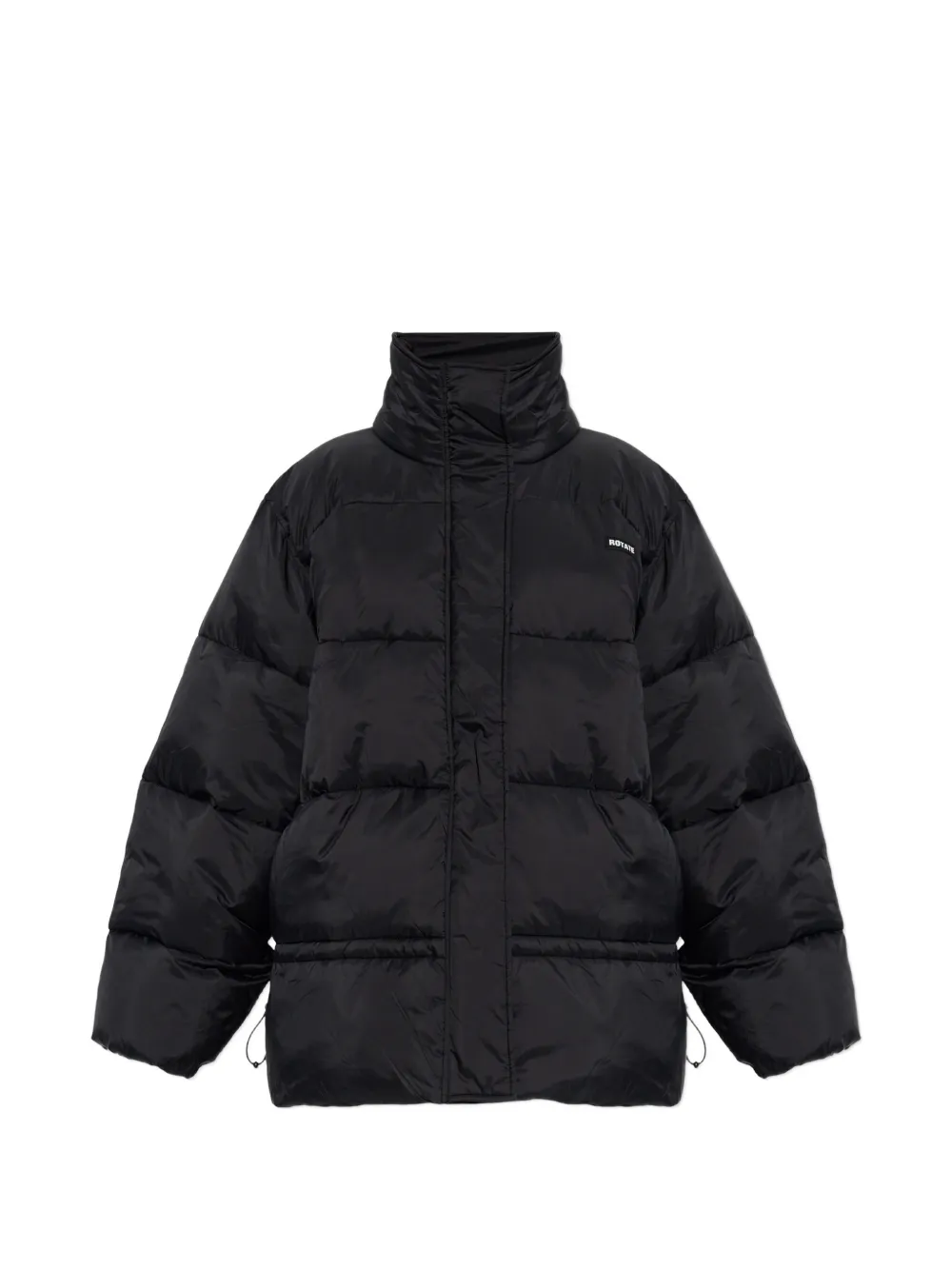 ROTATE BIRGER CHRISTENSEN quilted stand-up collar jacket - Schwarz