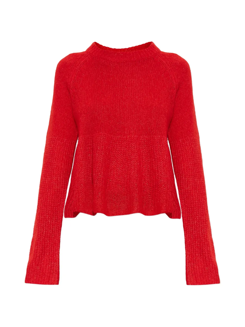 Lisa Yang Portia peplum sweater - Rot