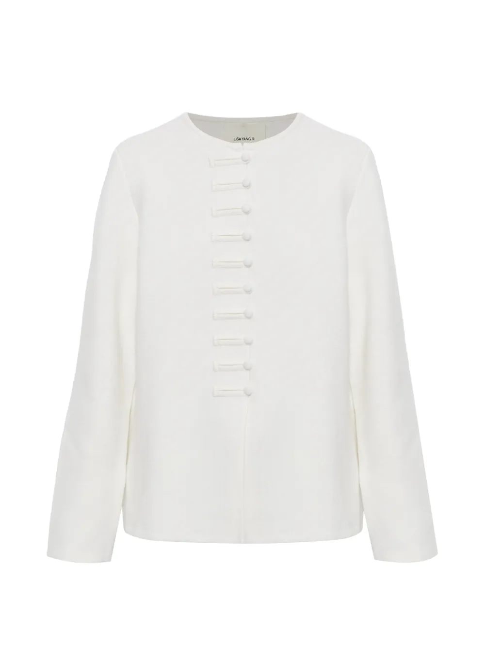Lisa Yang Han Fu knot-fastening cardigan - Bianco