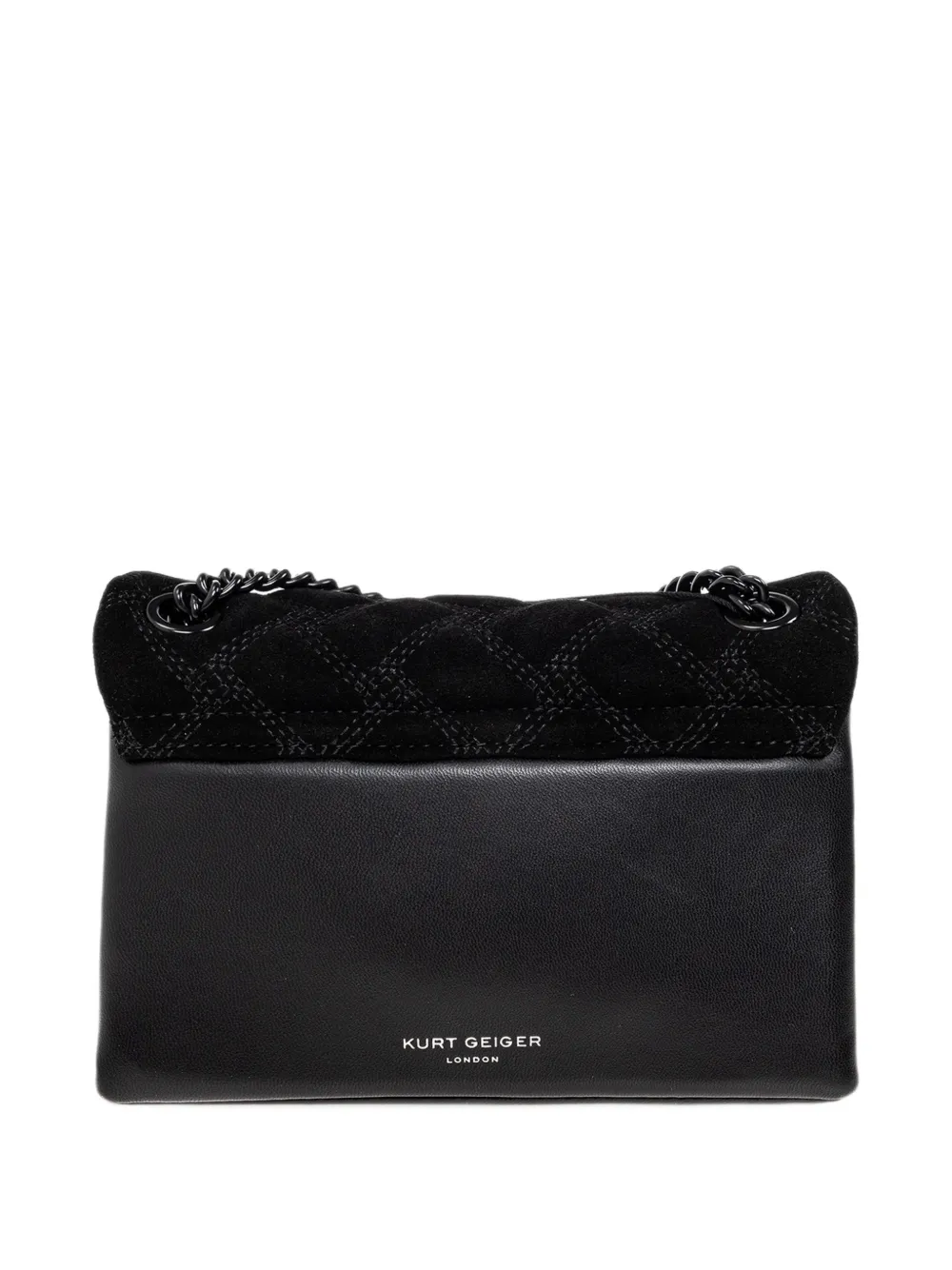 Kurt Geiger London Mini Kensington quilted leather shoulder bag Zwart