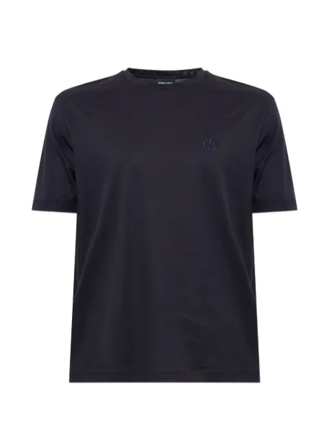 Giorgio Armani logo-embroidered T-shirt