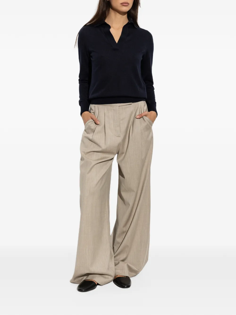 Paul & Shark long-sleeve V-neck sweater Zwart