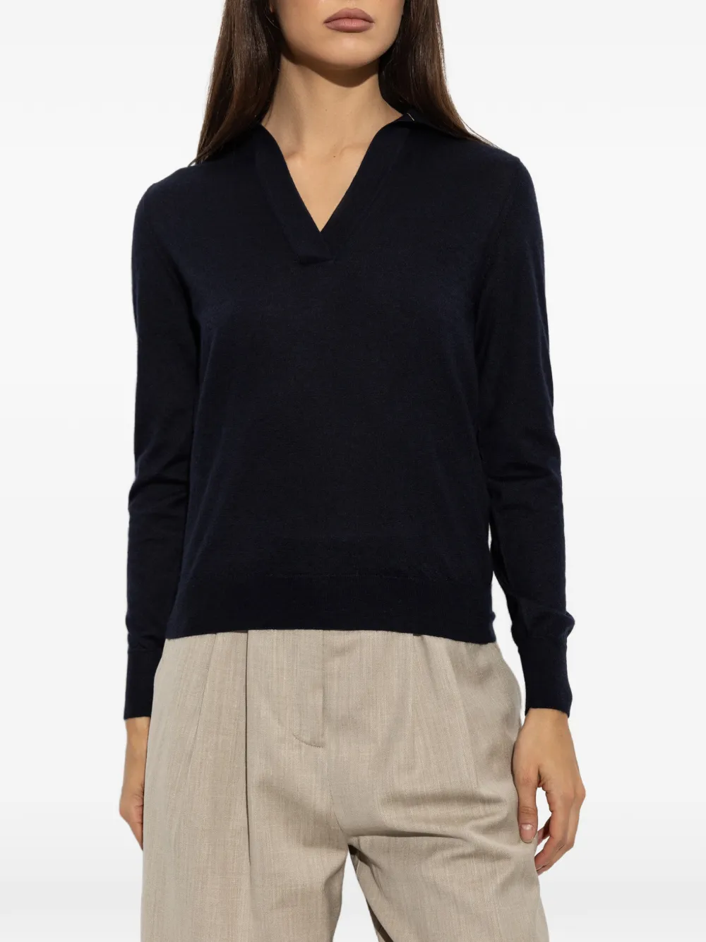Paul & Shark long-sleeve V-neck sweater Zwart