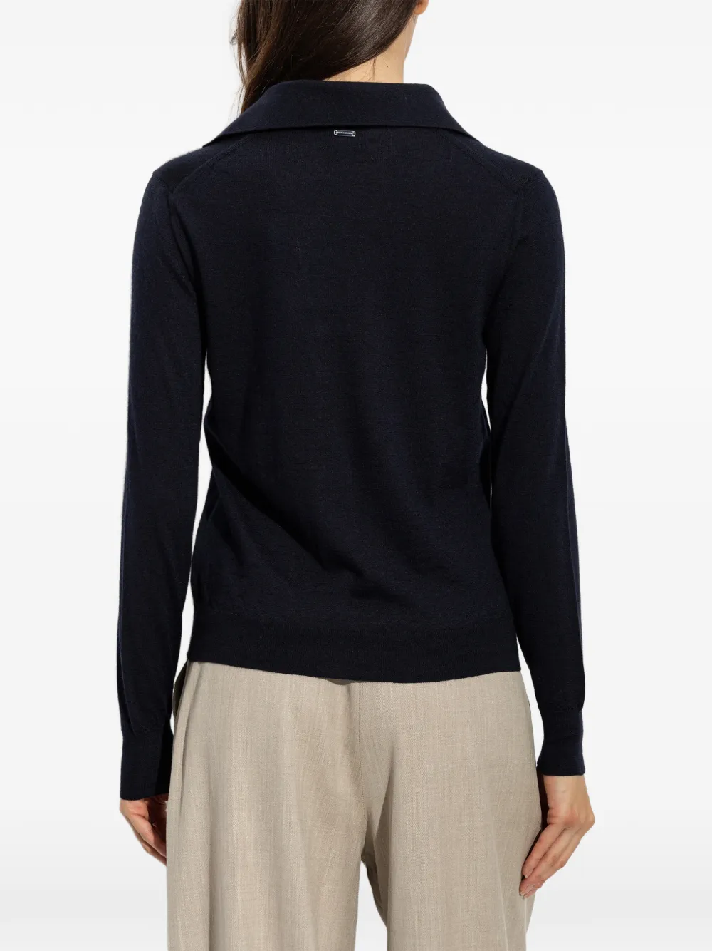 Paul & Shark long-sleeve V-neck sweater Zwart
