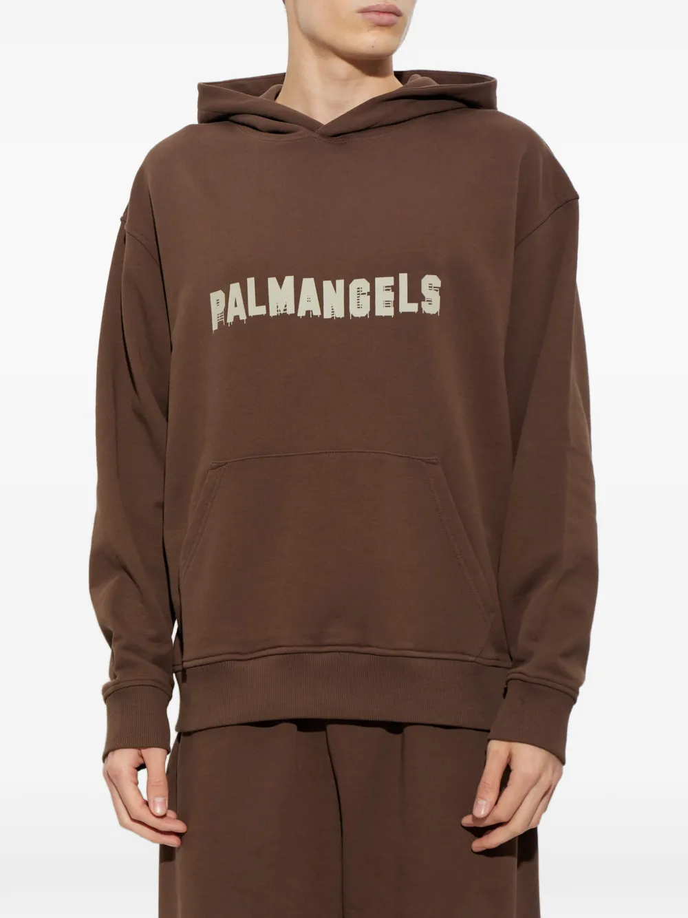 Palm Angels logo-print hoodie Bruin