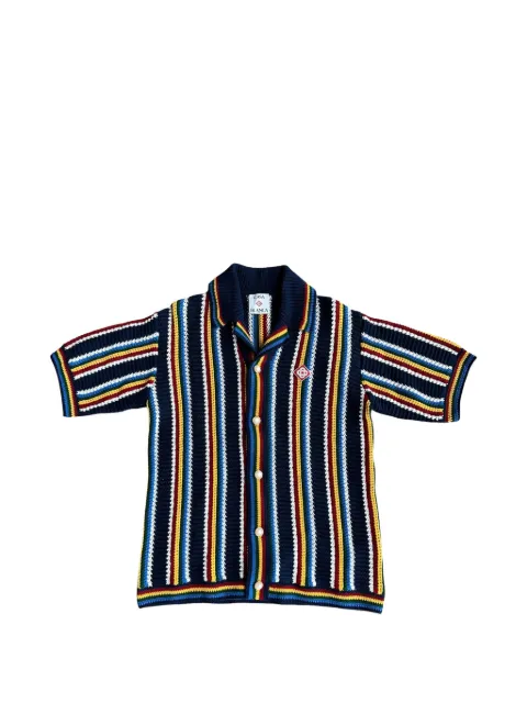 Casablanca crochet striped shirt