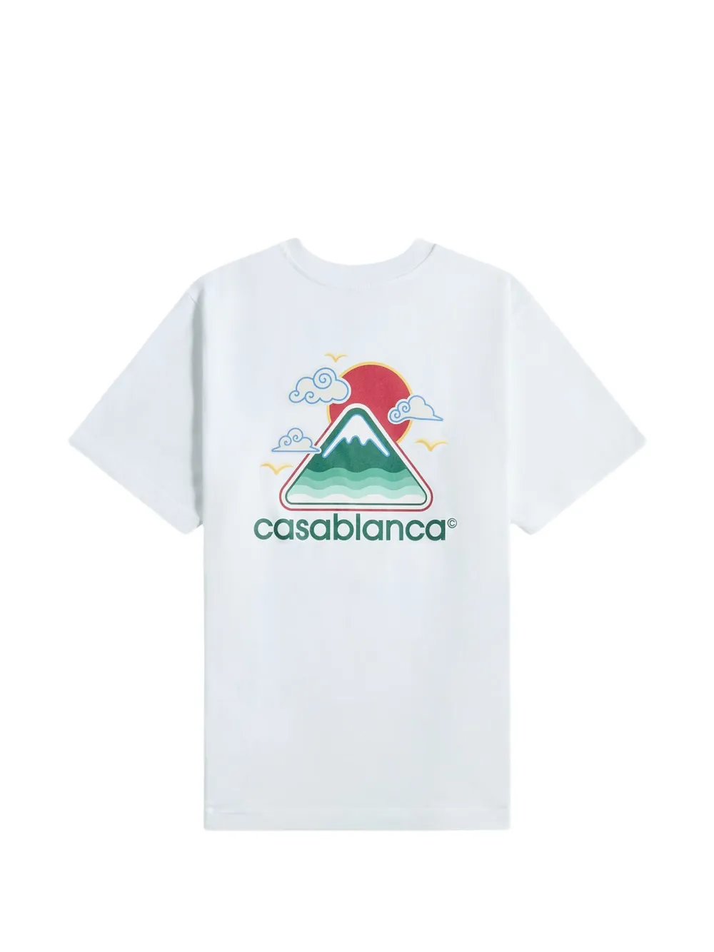 Casablanca Gradient Square T-shirt Wit