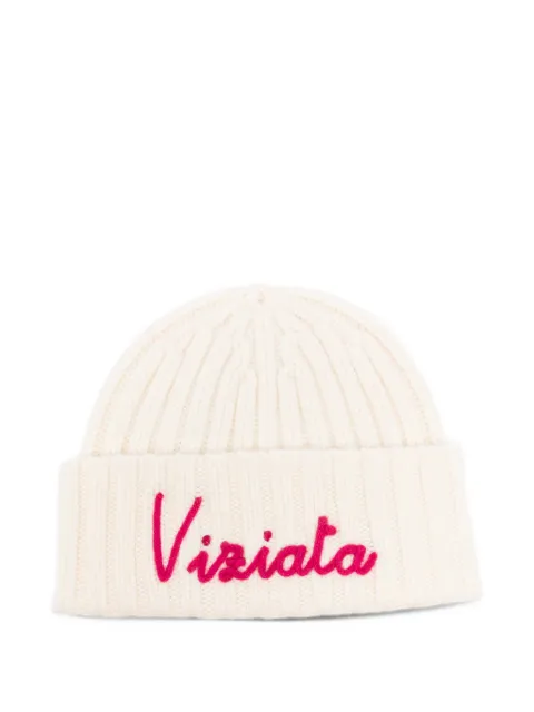 MC2 Saint Barth Kids Wengen embroidered ribbed-knit beanie hat
