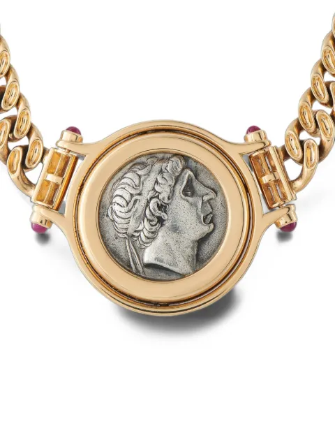 Bvlgari Pre-Owned Monete diamond and ruby necklace