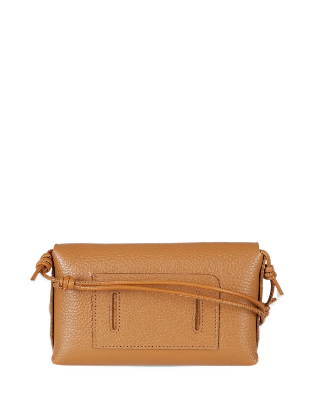 Zanellato grain-leather twist-lock clutch bag Bruin