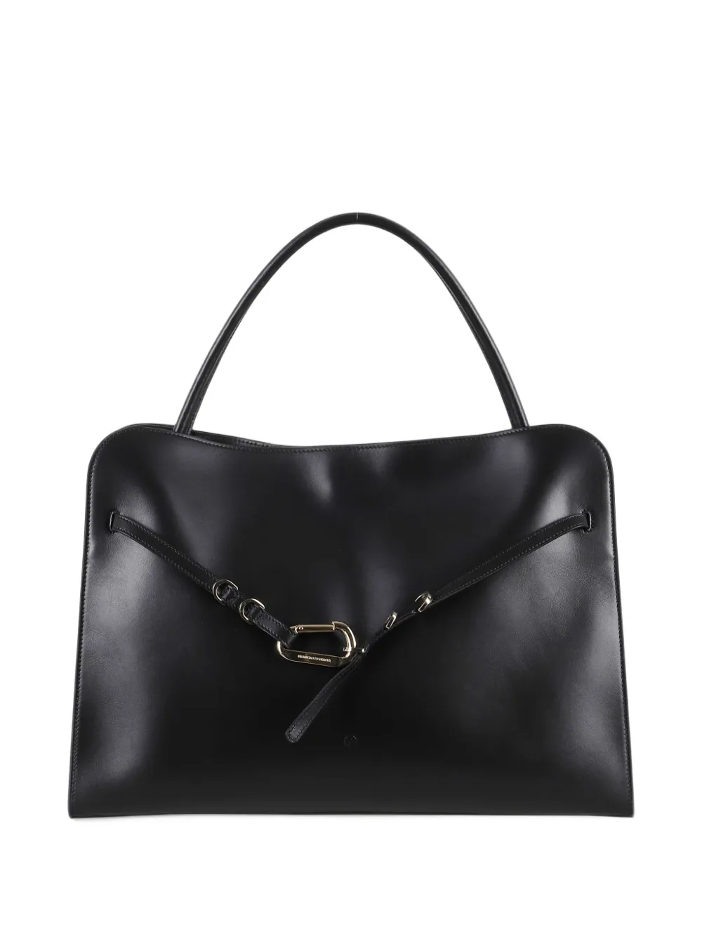 FRANCESCO BIASIA Iconic Non-Stop buckled leather tote bag - Schwarz