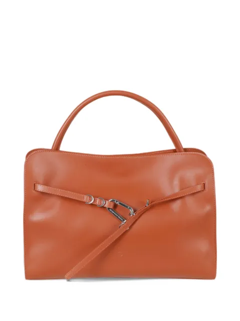 BIASIA carabiner-detail leather tote bag