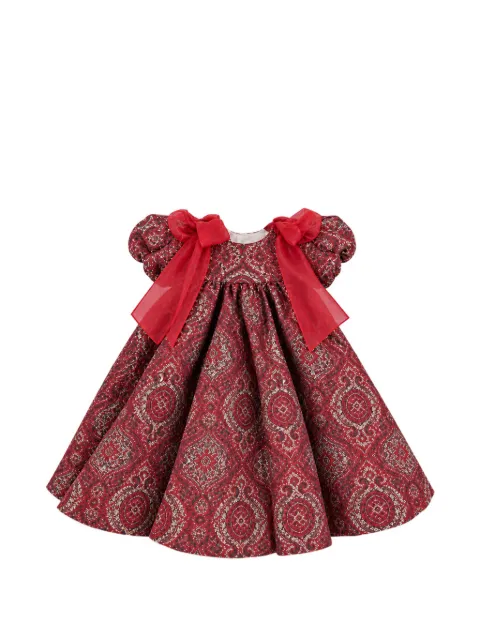 La Stupenderia jacquard bow-detail dress