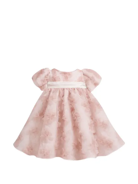 La Stupenderia vestido con apliques florales y mangas farol