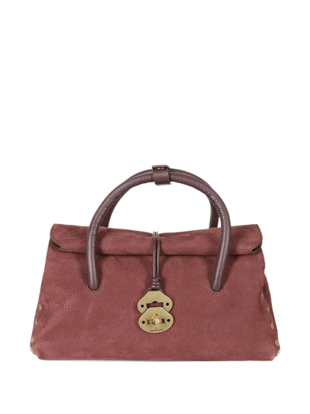 Zanellato Dotta Jones nubuck tote bag Rood