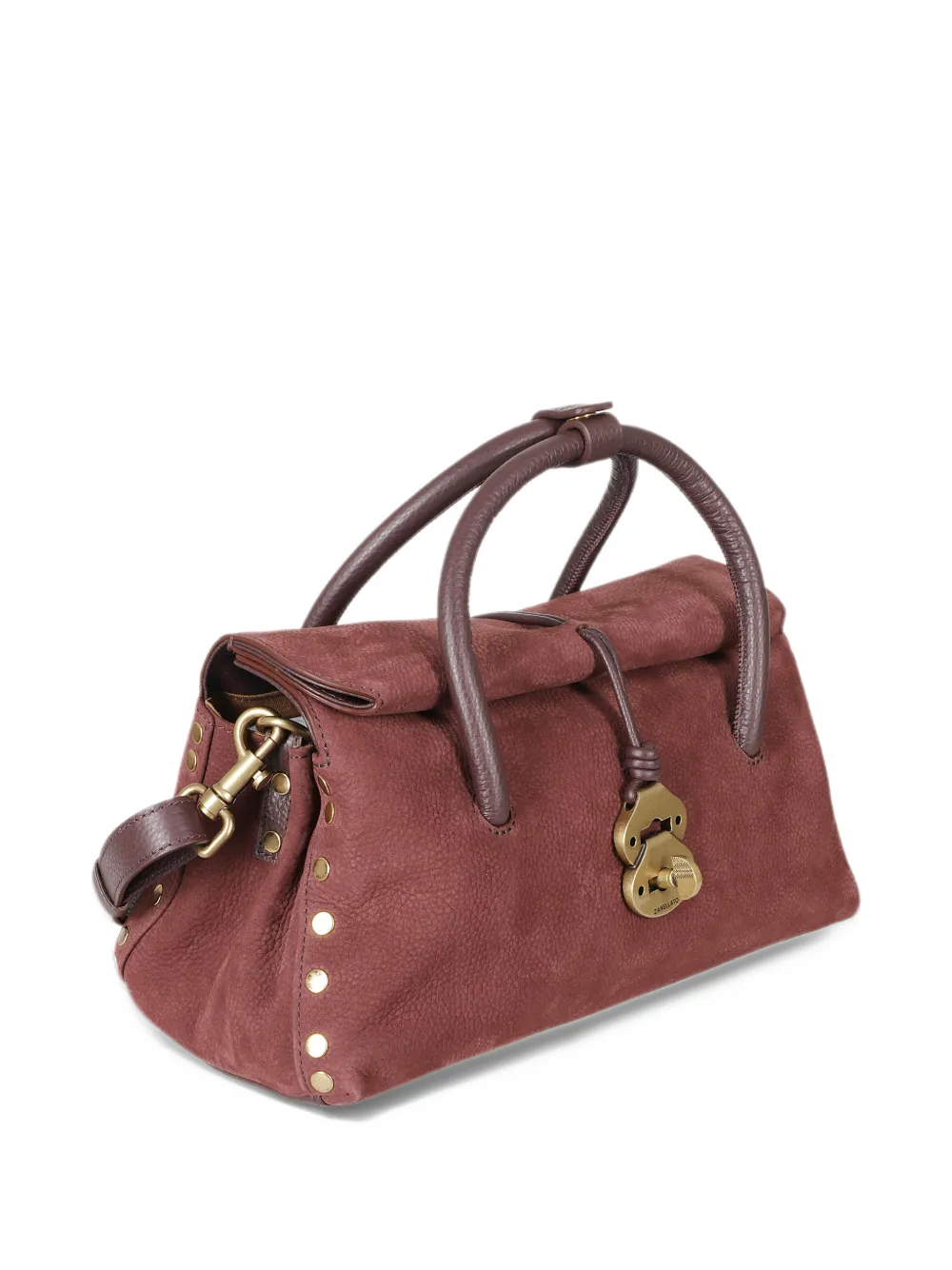 Zanellato Dotta Jones nubuck tote bag Rood