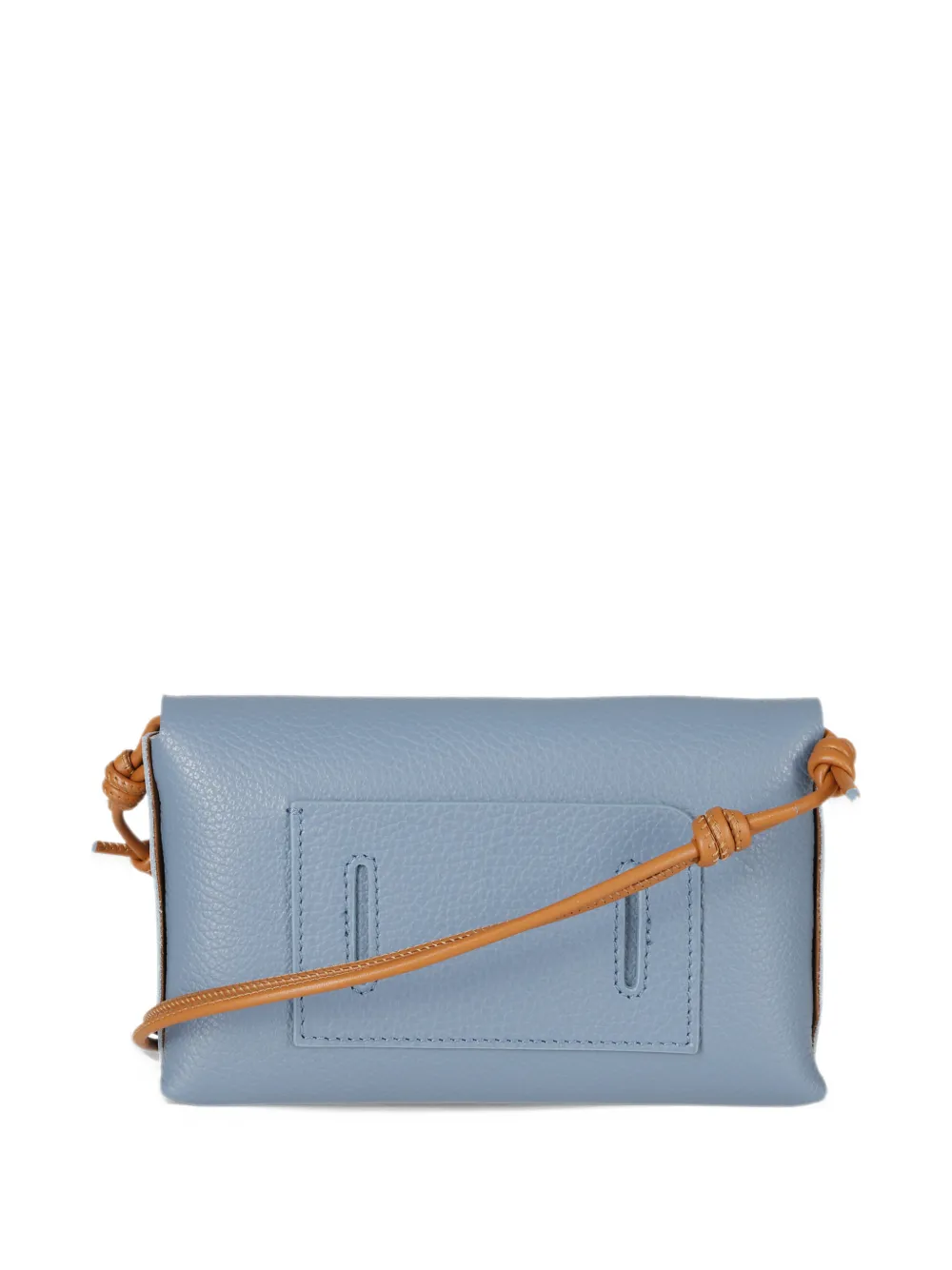 Zanellato pebbled twist-lock clutch bag Blauw
