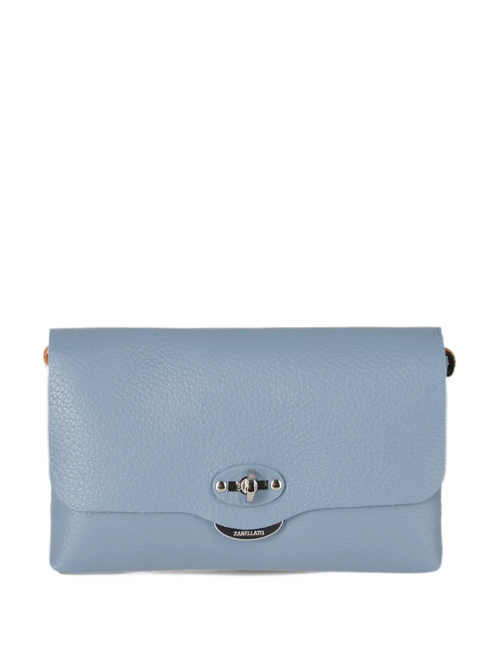 Zanellato pebbled twist-lock clutch bag Blauw