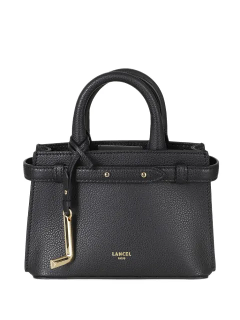 Lancel Mini Faubourg grained leather tote bag