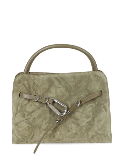 BIASIA carabiner-detail suede tote bag