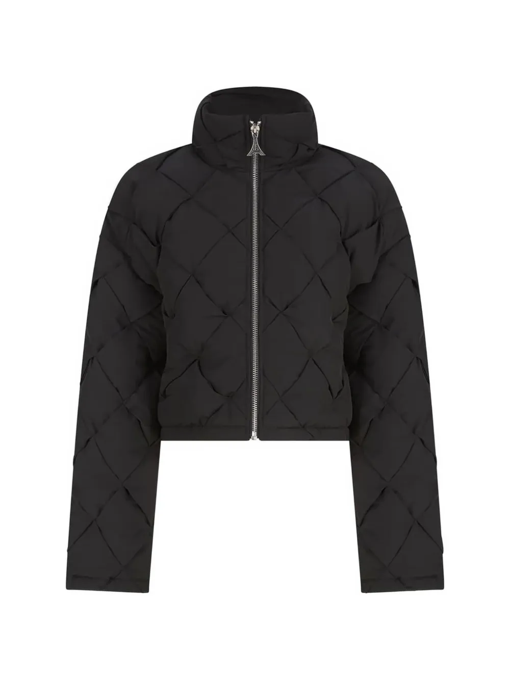 Manière De Voir Yvonne in black woven interlock puffer jacket