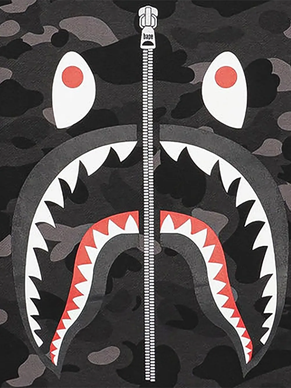 A BATHING APE Color Camo Shark sweatshirt Zwart