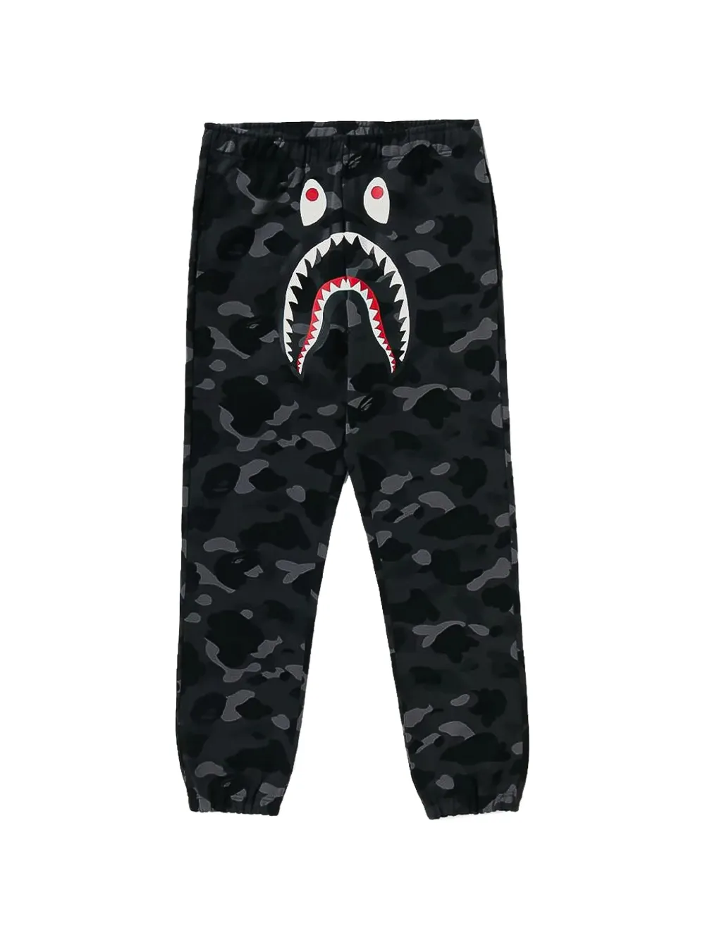 A BATHING APE Color Camo Shark track pants Zwart