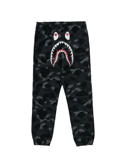 A BATHING APE® Color Camo Shark track pants