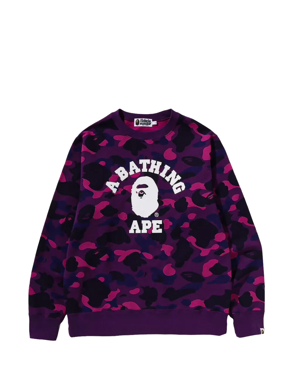 A BATHING APE® Color Camo College sweatshirt - Viola