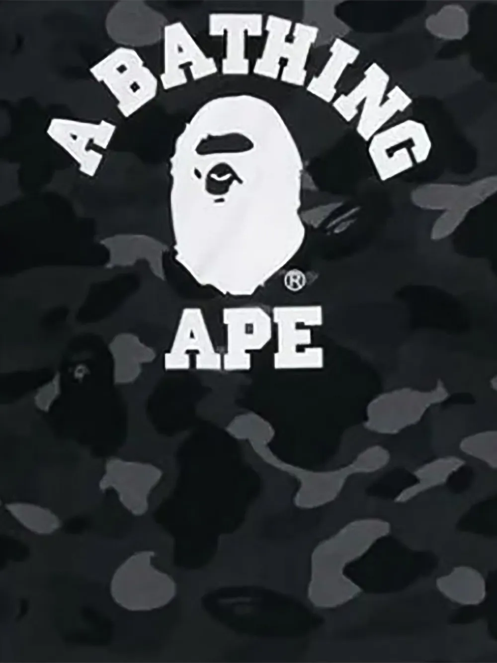 A BATHING APE Color Camo College sweatshirt Zwart