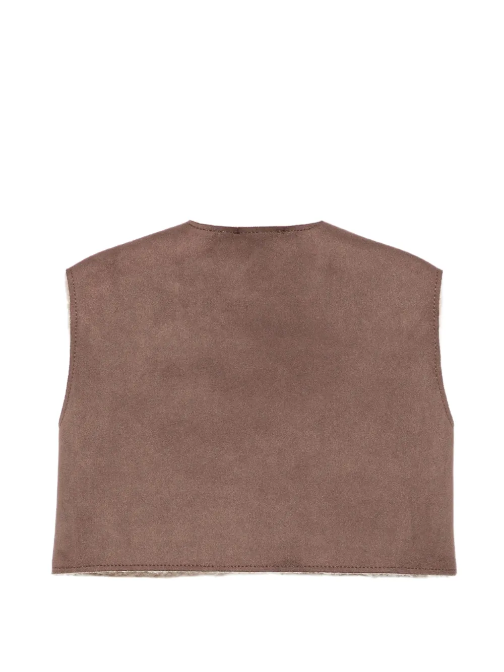 Il Gufo faux-shearling gilet Bruin