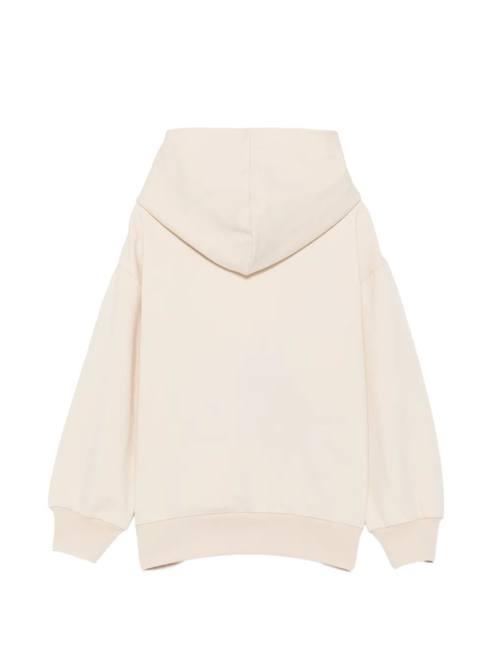 Il Gufo embroidered hoodie Beige