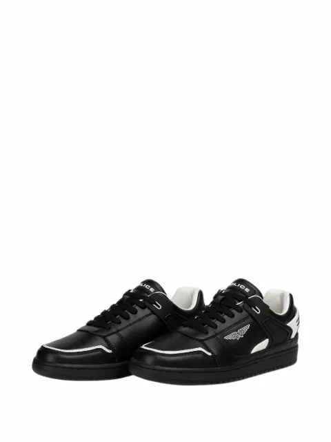 Police tenis de piel con logo estampado