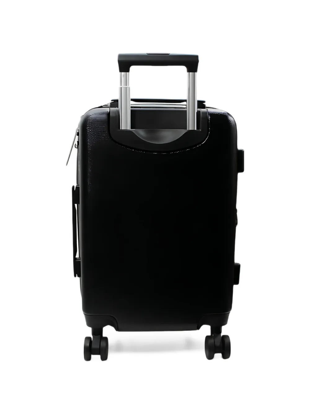 Police logo-embossed hardshell suitcase Zwart