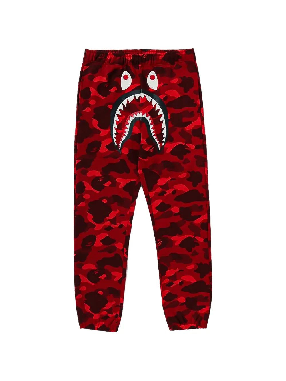 A BATHING APE Color Camo Shark track pants Rood