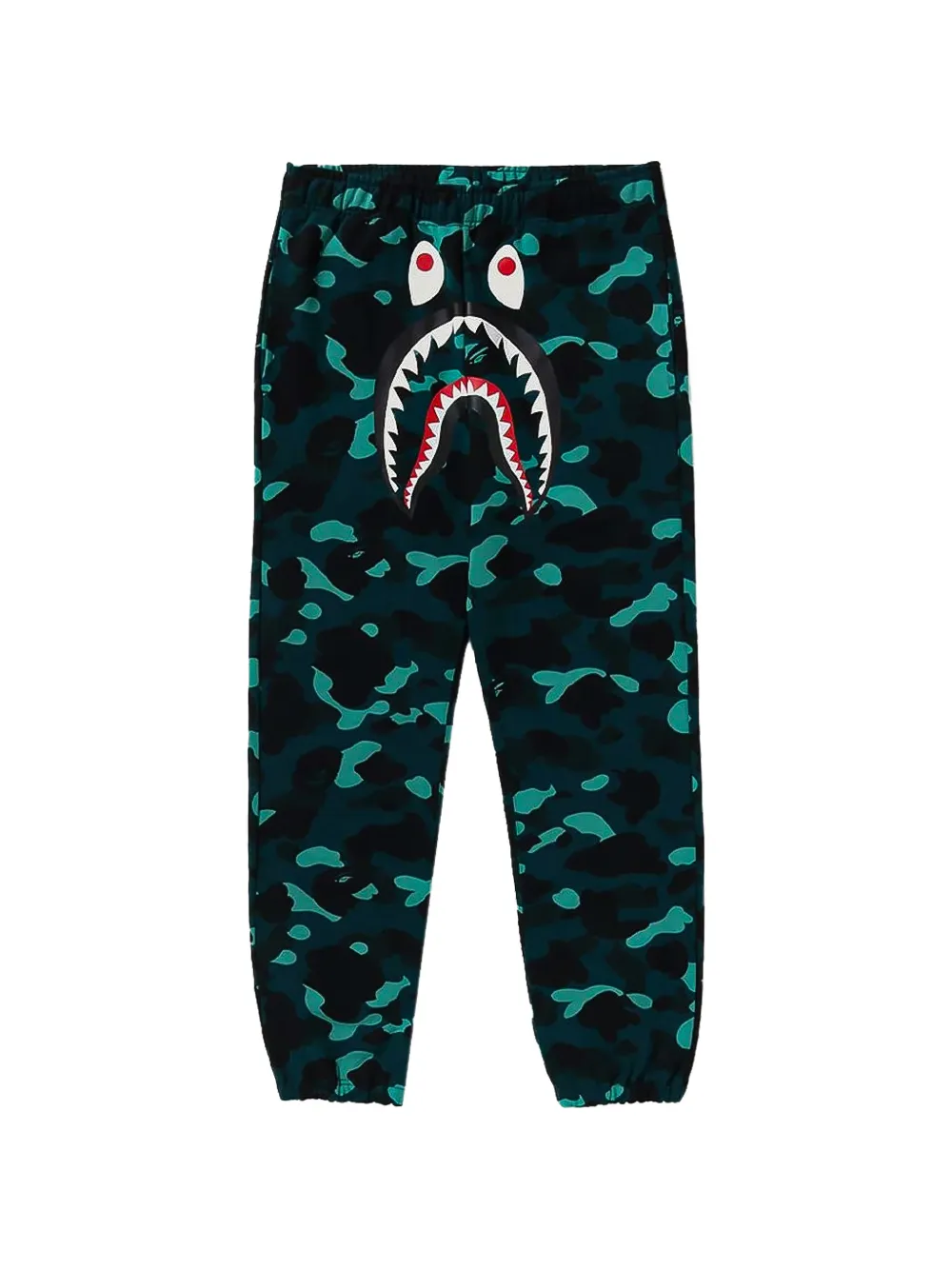 A BATHING APE Camo Shark track pants Groen
