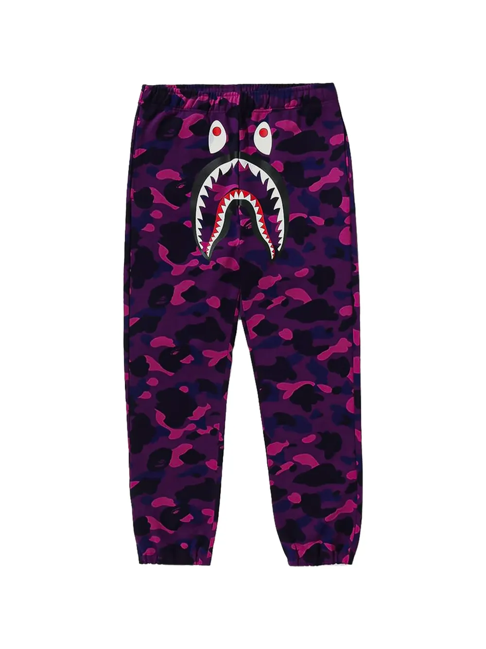 A BATHING APE Color Camo Shark track pants Paars