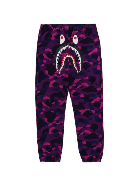 A BATHING APE® Color Camo Shark track pants