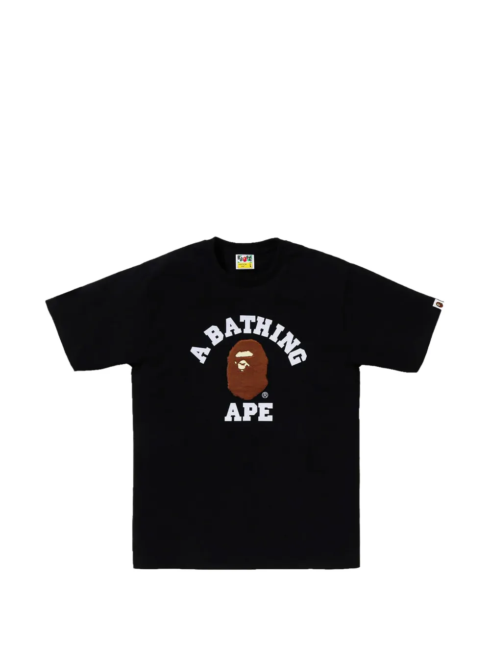 A BATHING APE BOA College T-shirt Zwart