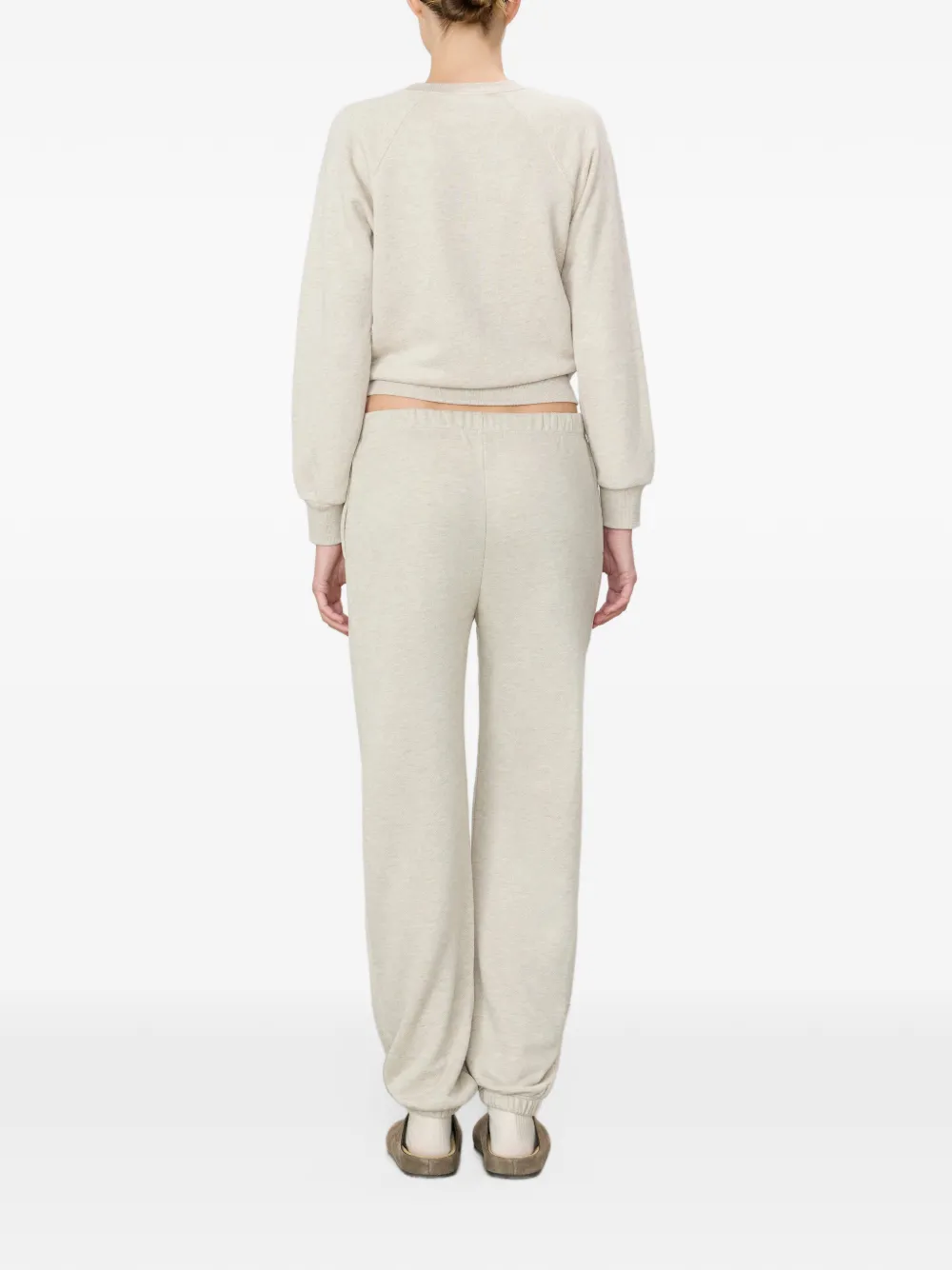 ETERNE logo-embroidered sweatshirt Beige