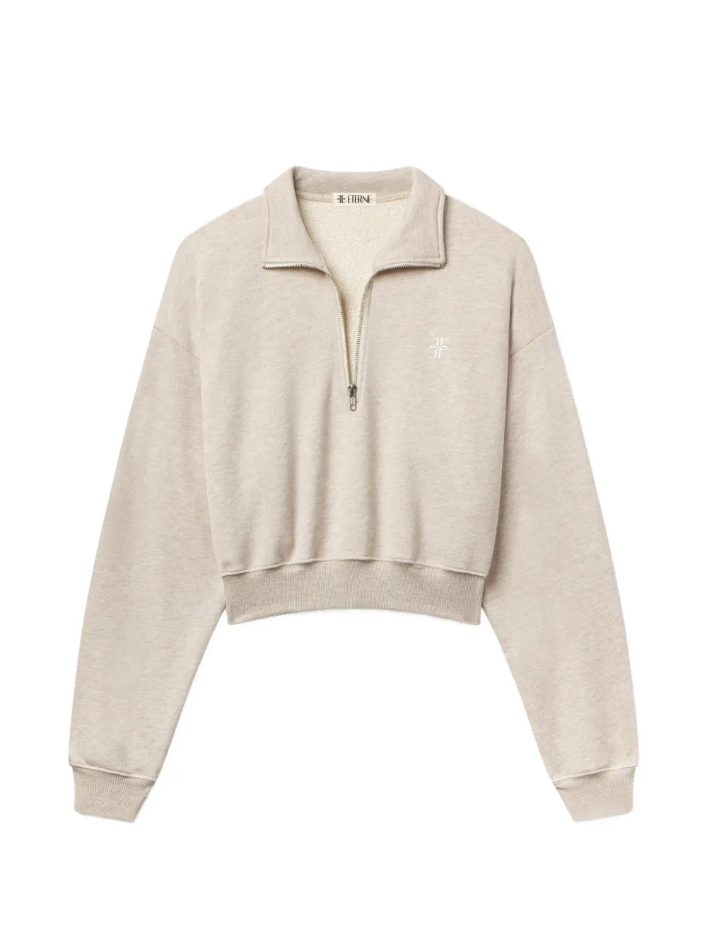 ETERNE logo-embroidered sweatshirt - Nude