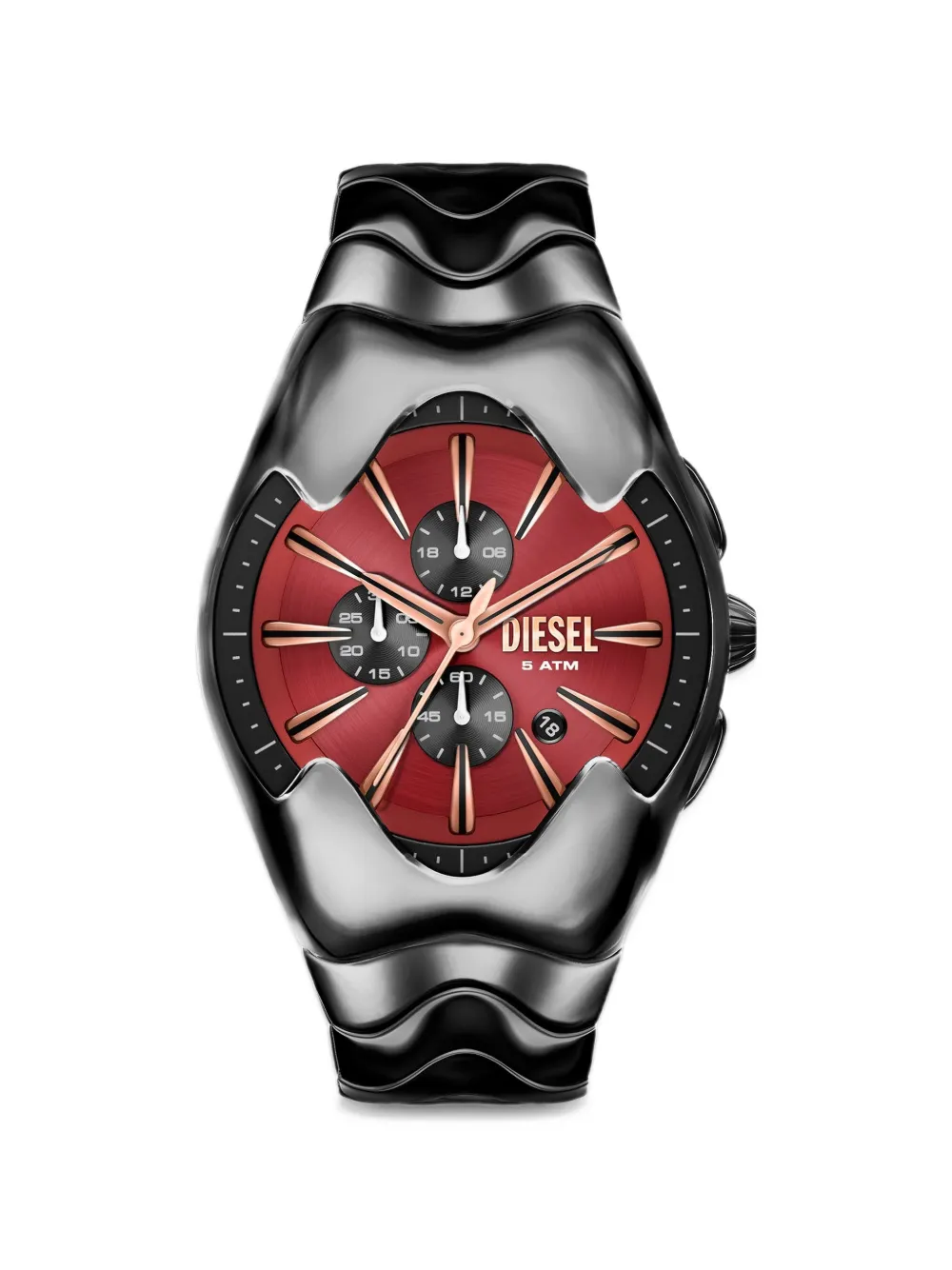 Diesel Mercurial gunmetal stainless steel watch - Nero
