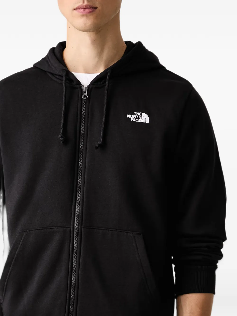 The North Face Evolution Simple dome regular hoodie met rits Zwart