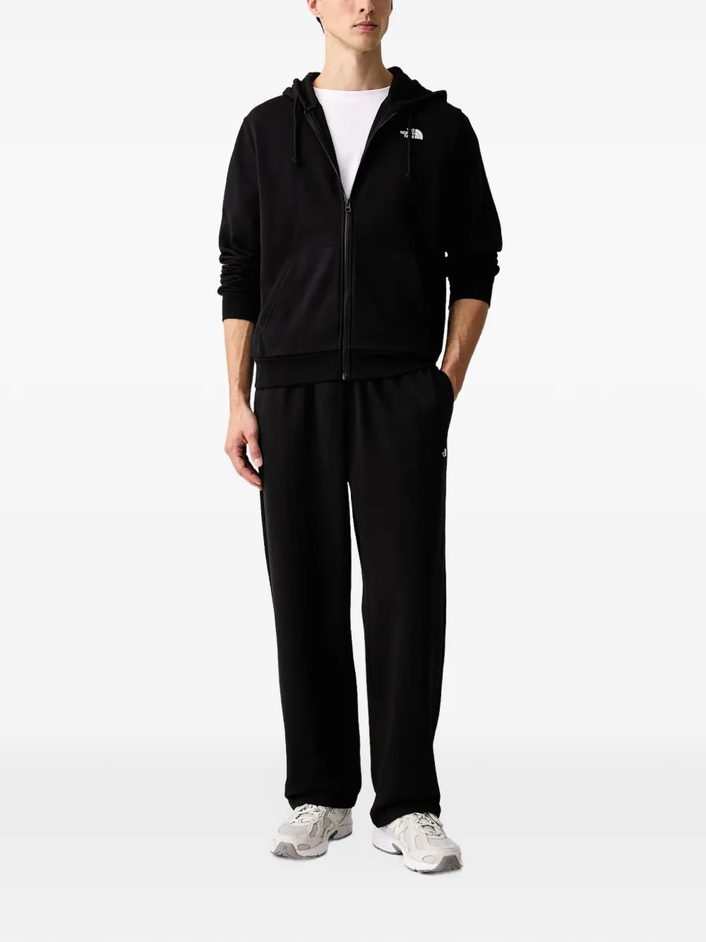 The North Face Evolution Simple dome regular hoodie met rits Zwart