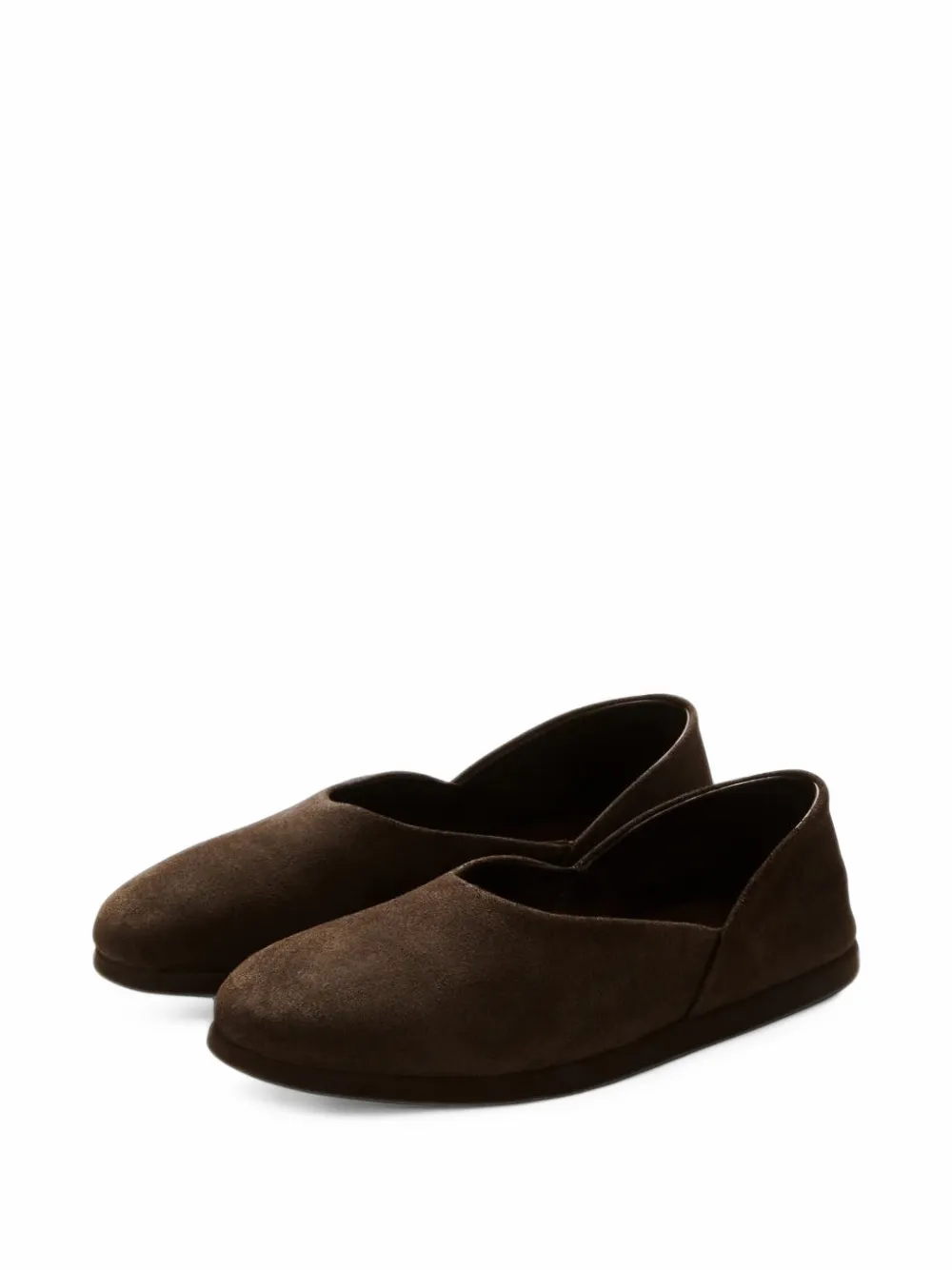 stoffa vegetable-tanned suede slippers - Braun