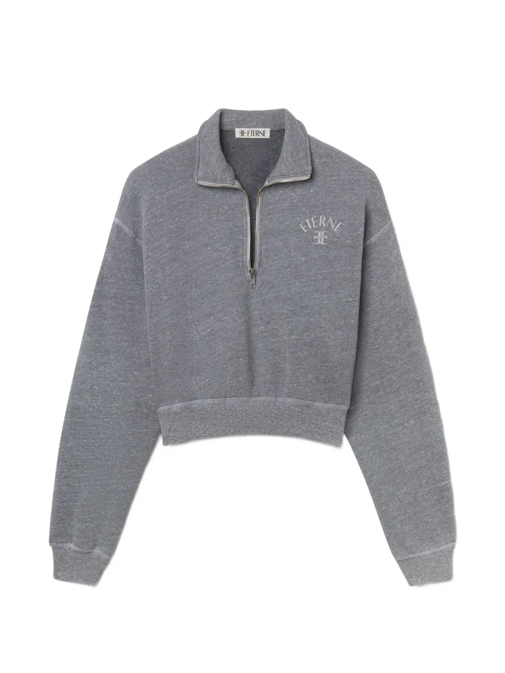 ETERNE half-zip cropped sweatshirt - Grau