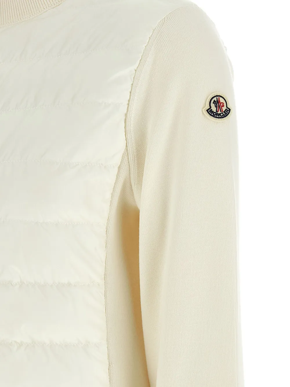 Moncler quilted panel cardigan Beige